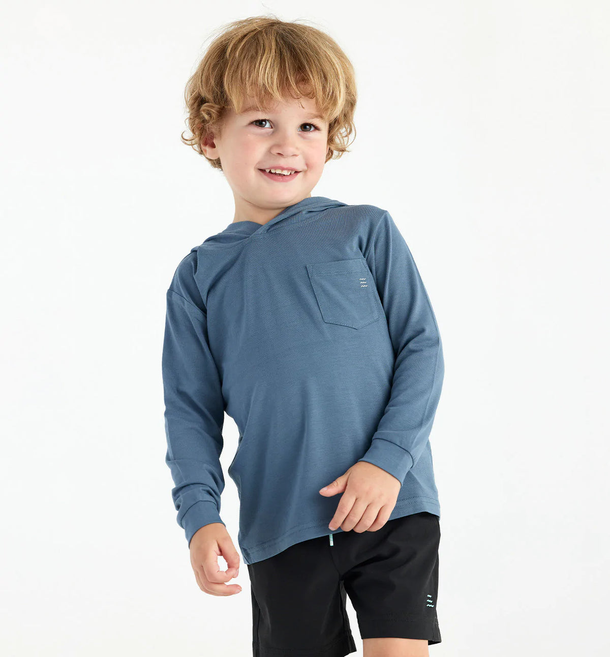 Toddler Bamboo Shade Hoodie - Slate Blue