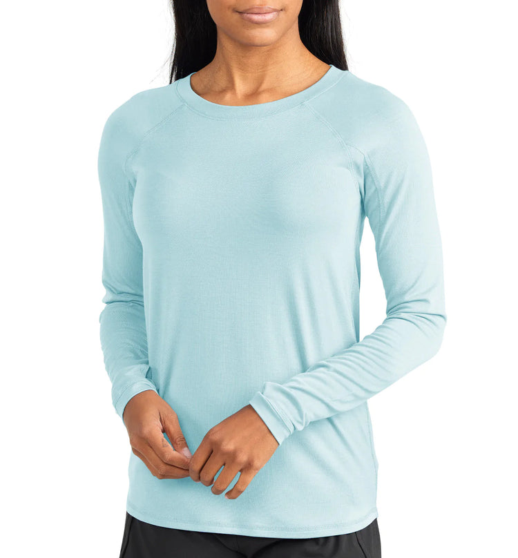 Women's Bamboo Shade Long Sleeve - Ocean Mist