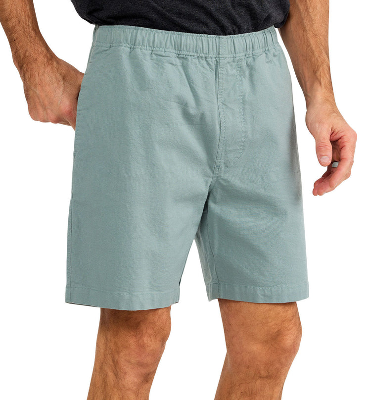 Men's Stretch Canvas Short – 7" - Shale Green