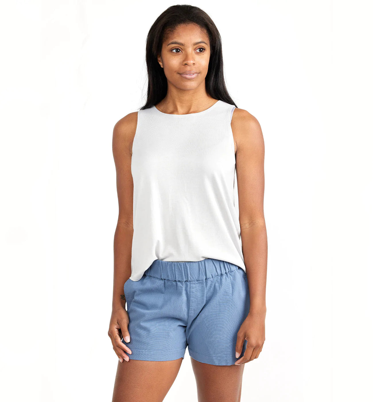 Cotton 2024 blue shorts