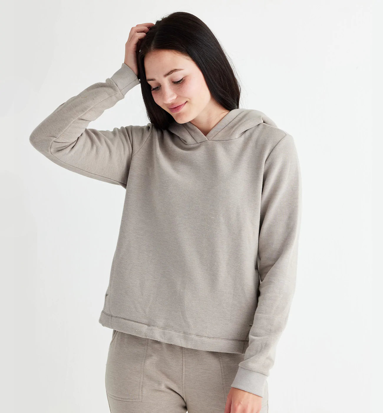 Thermal fleece best sale hoodie