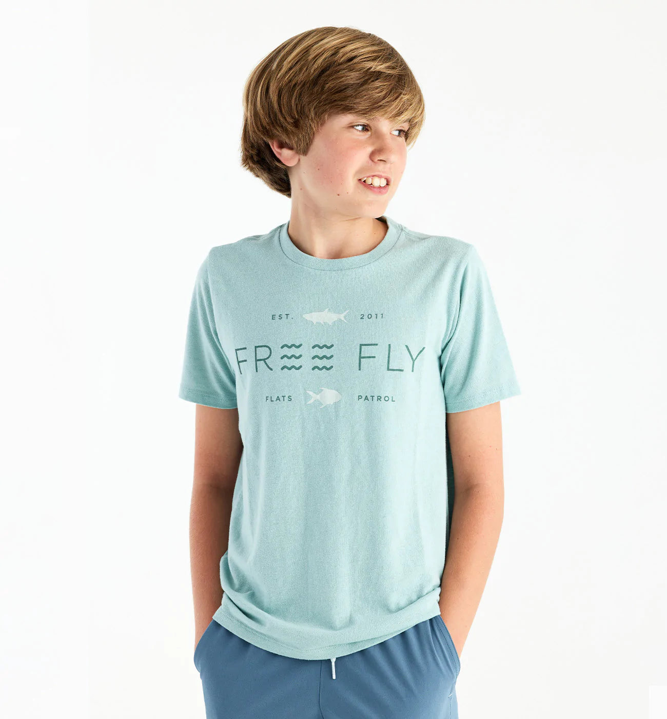 Youth Tropic Hangout Tee – Free Fly Apparel